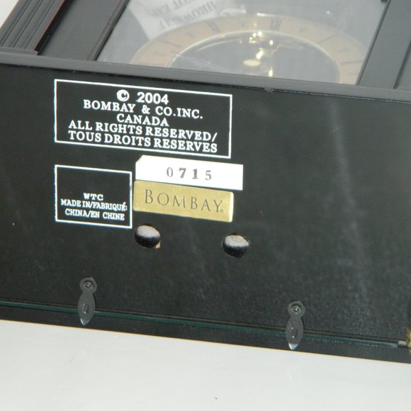 Bombay 2004 Mohogany Wood Floating Quartz Sync Clock - Picture 16 of 17